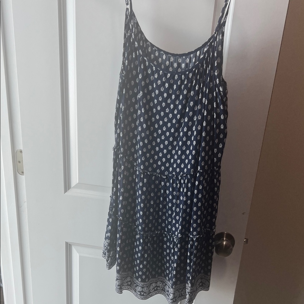Gianni Bini Navy and White Mini Dress